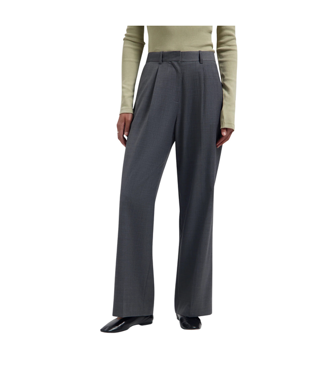 Wool Tailored Trousers Sharkskin