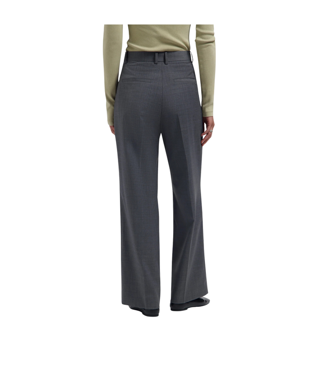 Wool Tailored Trousers Sharkskin