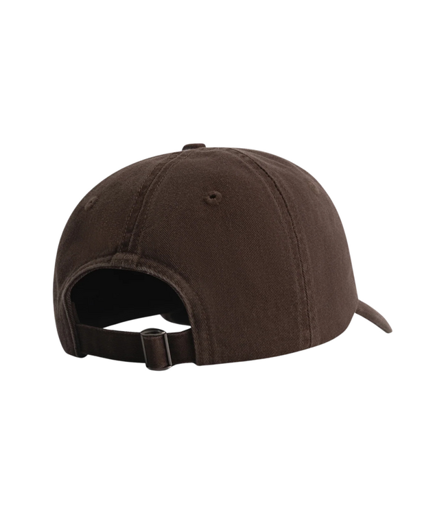 Washed Signature Logo Cap Chocolate Plum