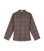 Checked Fitted Shirt Chocolate Plum