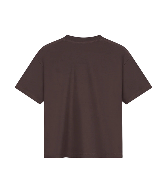 Logo Boxy Tee Chocolate Plum