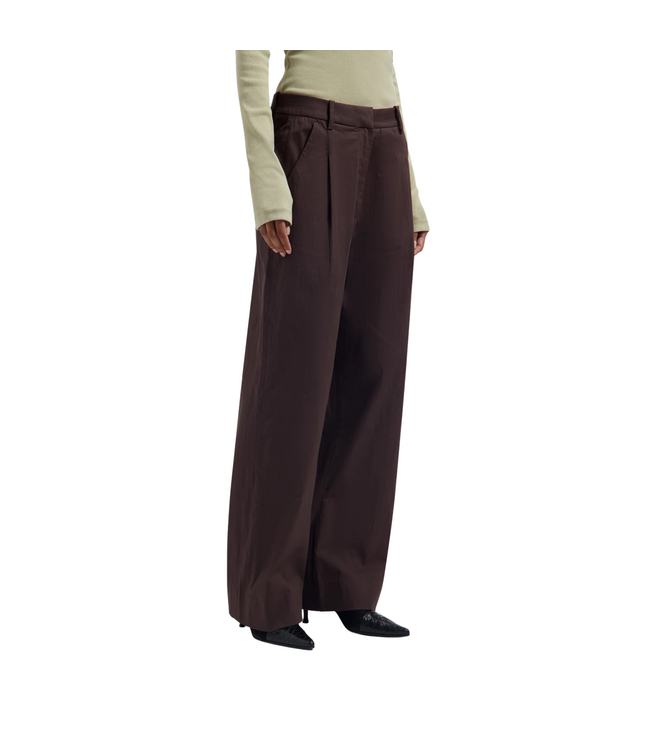 Tailored Trousers Chocolate Plum