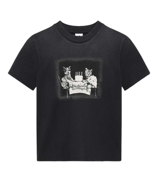 Won Hundred Vera Cat Tshirt Washed Black