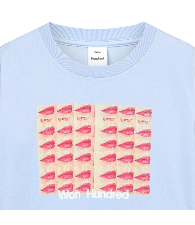Houston Kisses Tshirt Brunnera Blue
