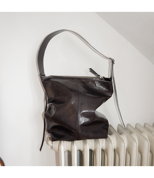 Tote Bag Crushed Patent Stone