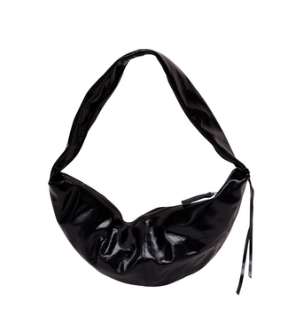 NONA Banana Bag XL Crushed Patent Black