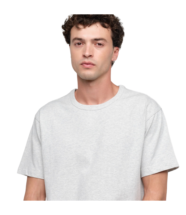 True Extra Heavy Boxy Tee Misty Grey Melange