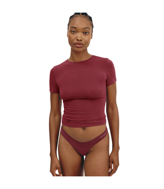 Organic Basics Flex Tee Cranberry