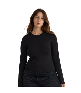 Organic Basics Everyday Regular Long Sleeve Tee Black