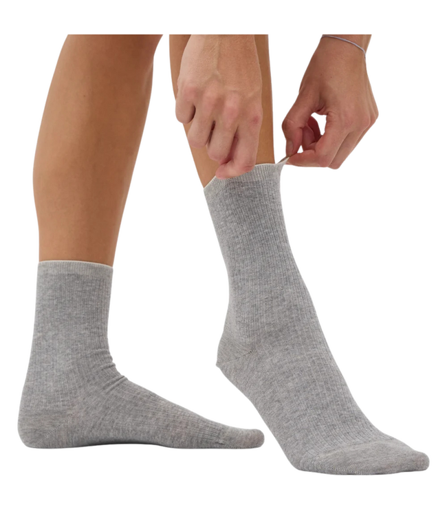Women Classic Organic Sock Heather Grey
