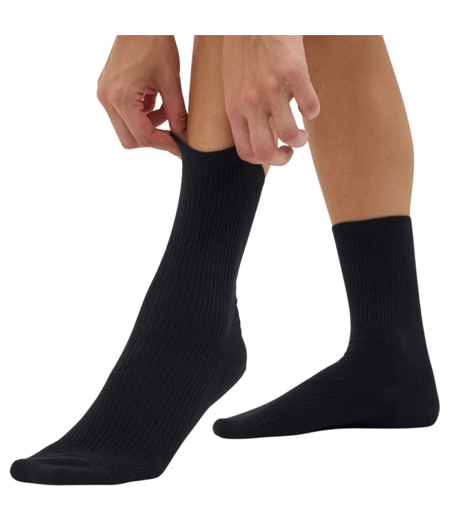 Women Classic Organic Sock Deep Black