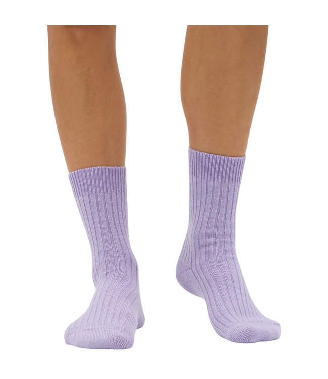 Merino Wool Blend Sock Soft Lavender