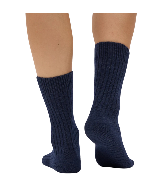 Merino Wool Blend Sock Navy Blue