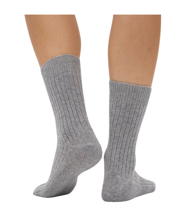 Merino Wool Blend Sock Heather Grey