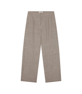 Olaf Wool Herringbone Barrel Leg Pant