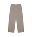 Wool Herringbone Barrel Leg Pant
