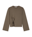 Tie Detail LS Top Chocolate Chip