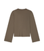 Tie Detail LS Top Chocolate Chip