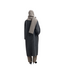 Wool Hooded Scarf Chocolate Chip