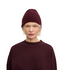 Merino Wool Beanie Oxblood Red