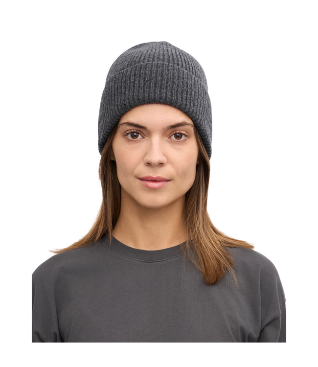 Merino Wool Beanie Lava Grey