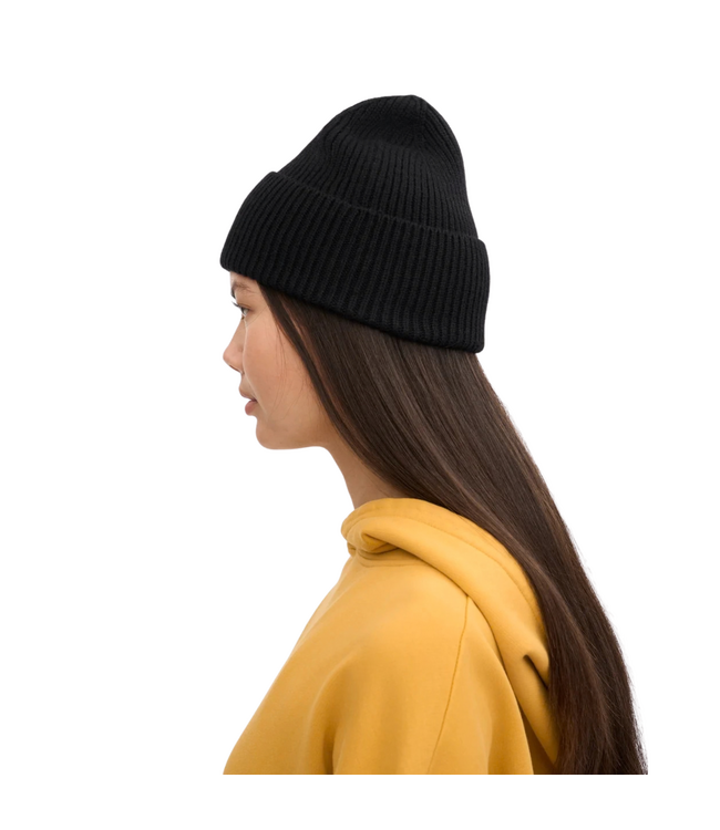 Merino Wool Beanie Deep Black