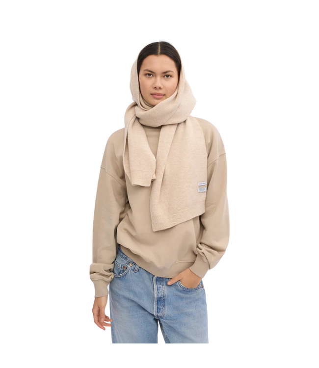 Merino Wool Scarf Ivory White