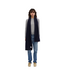 Merino Wool Scarf Navy Blue