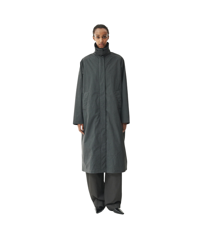 Long Coach Washed Black