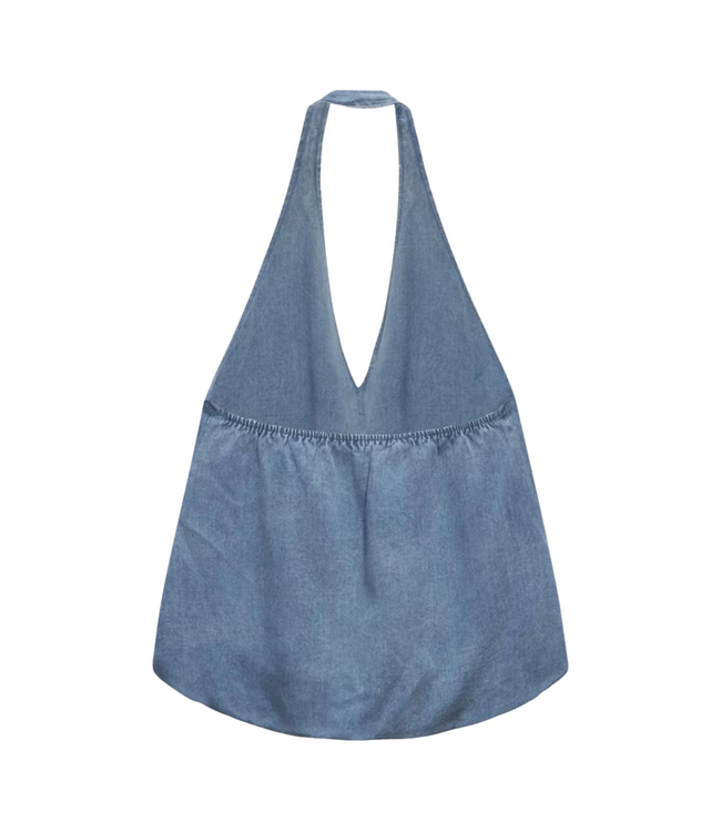 Sadaphne Halter Top Denim Blue