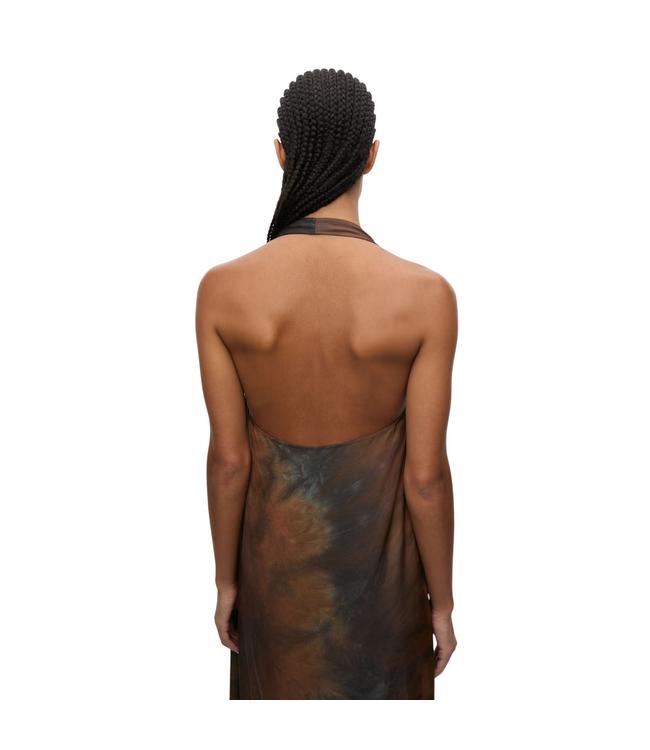 Saselva Dress Brown Tie