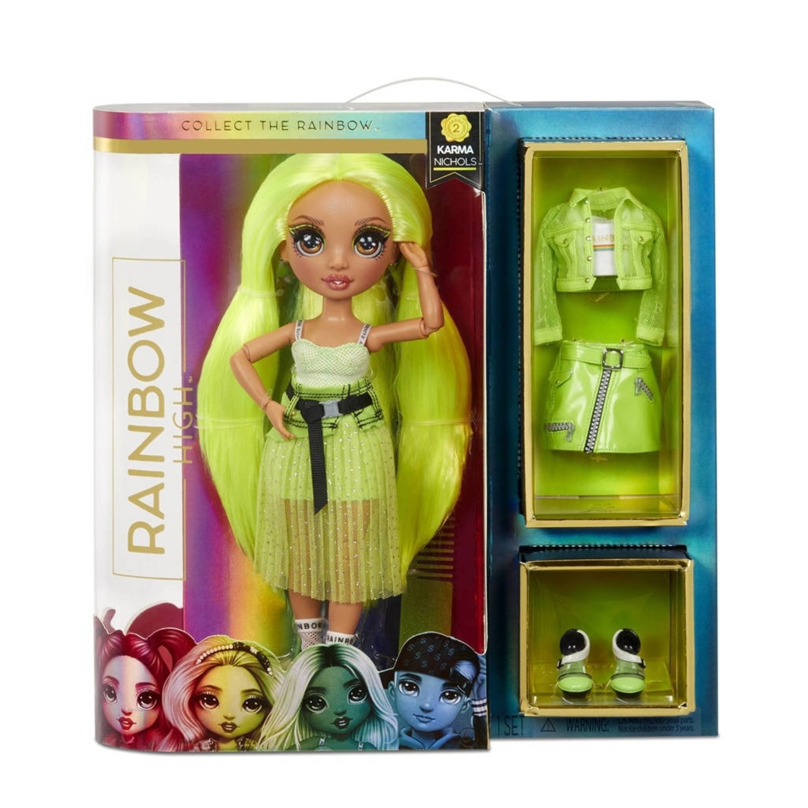 MGA Entertainment Rainbow High Doll Neon - Karma