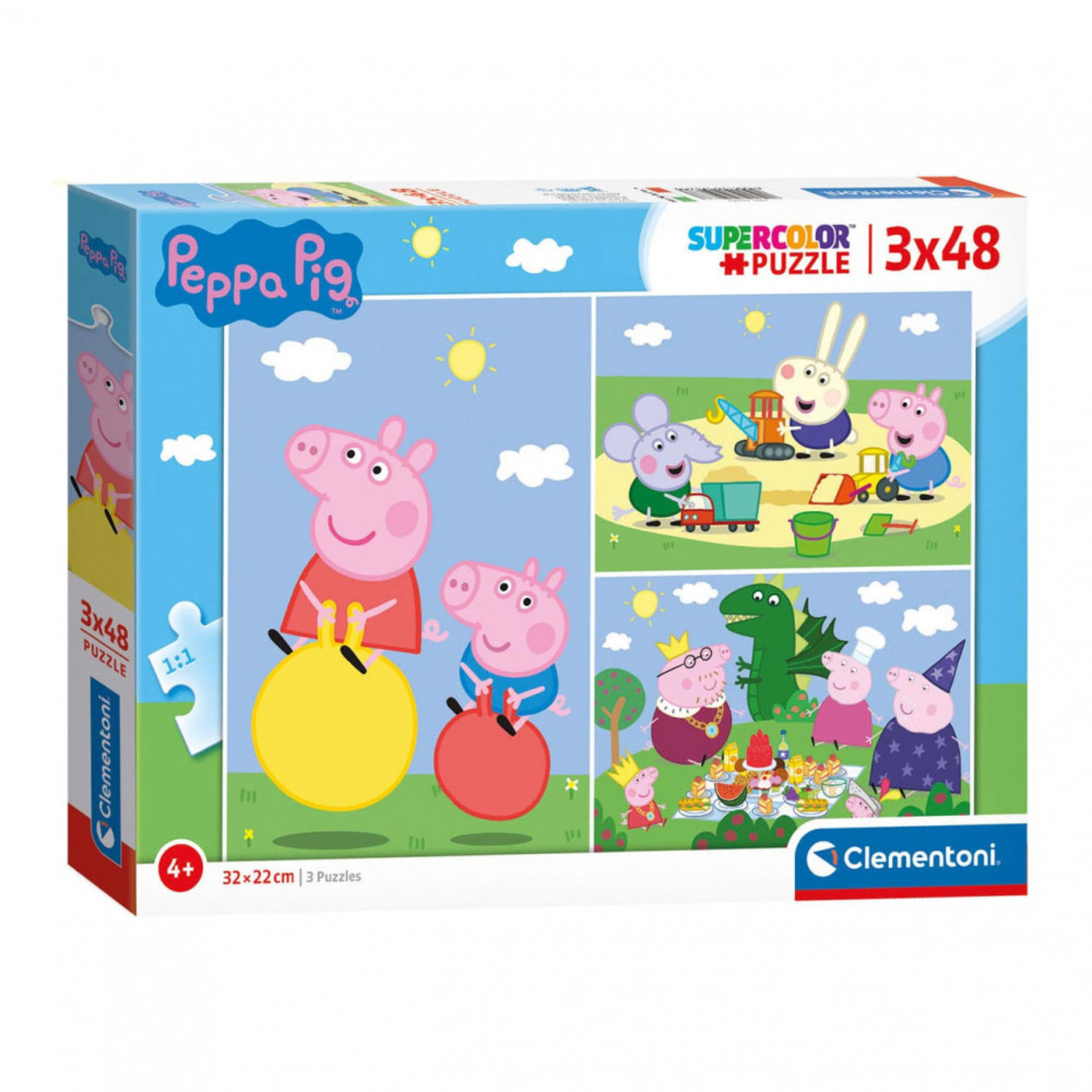 Clementoni Peppa Pig Puzzel 3 x 48 Stuks