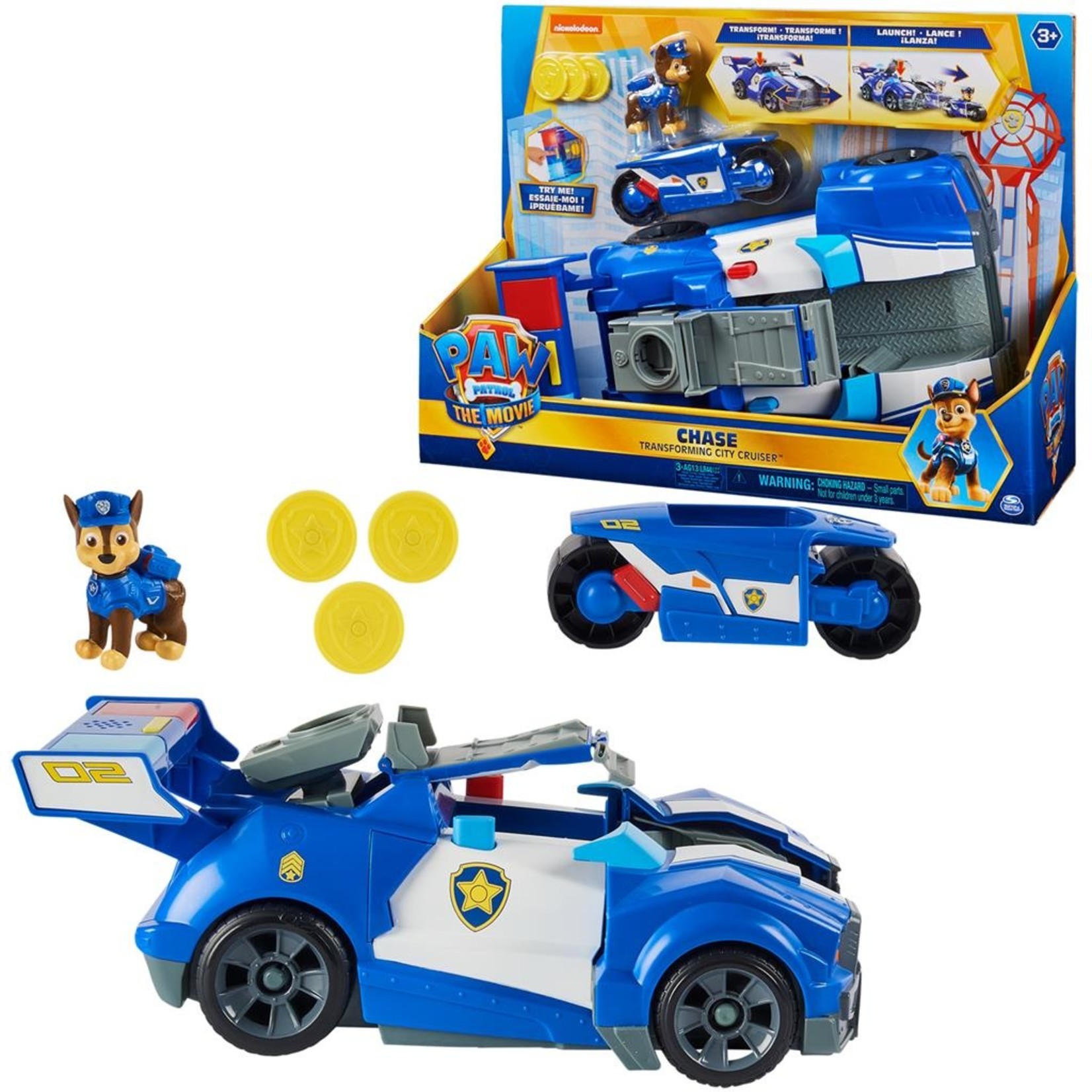 Spin Master Paw Patrol The Movie Chase's Deluxe Stadsvoertuig