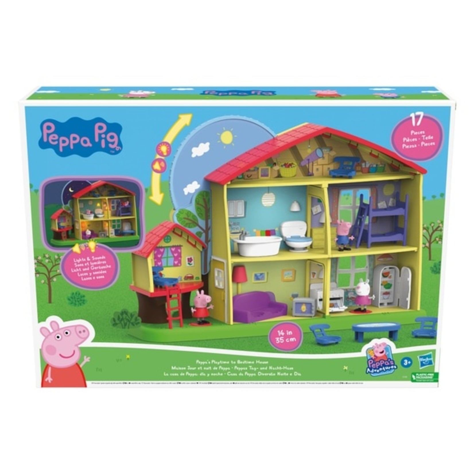 Hasbro Peppa Pig’s Dag en Nacht Speelhuis - Engelstalig