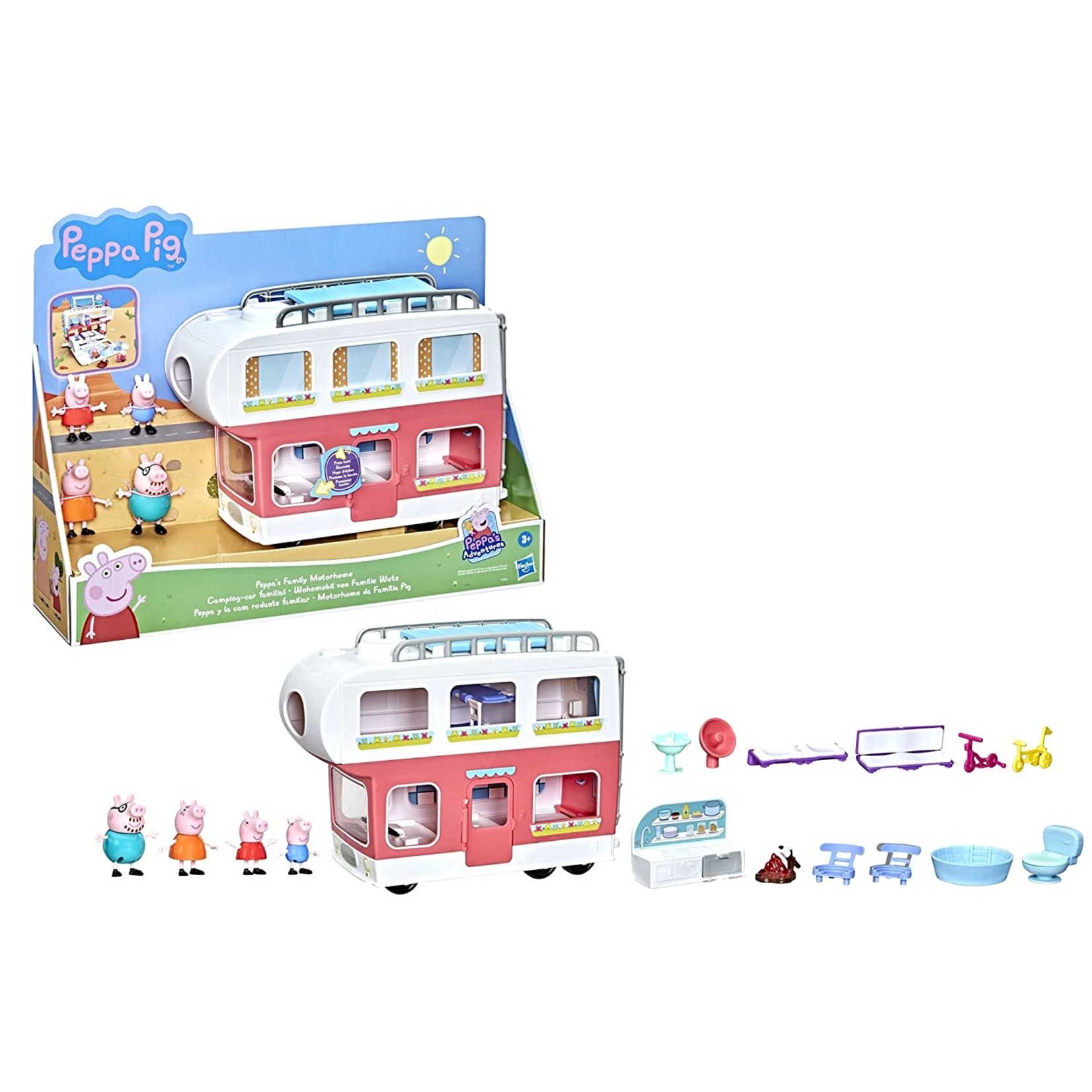 Hasbro Peppa Pig Roze Camper (Engelse taal)