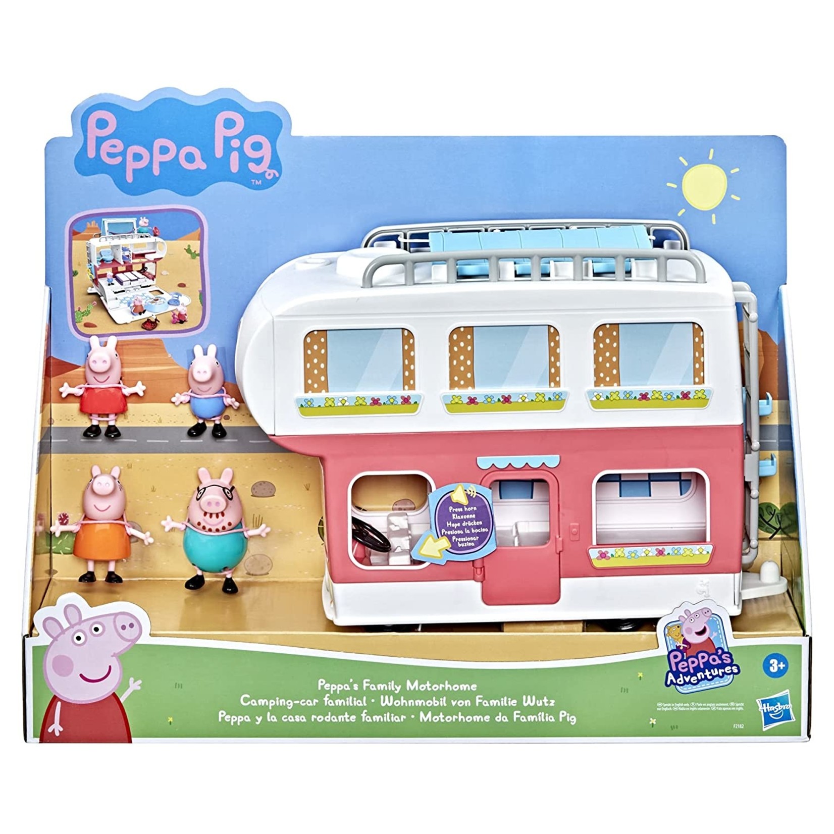 Hasbro Peppa Pig Roze Camper (Engelse taal)