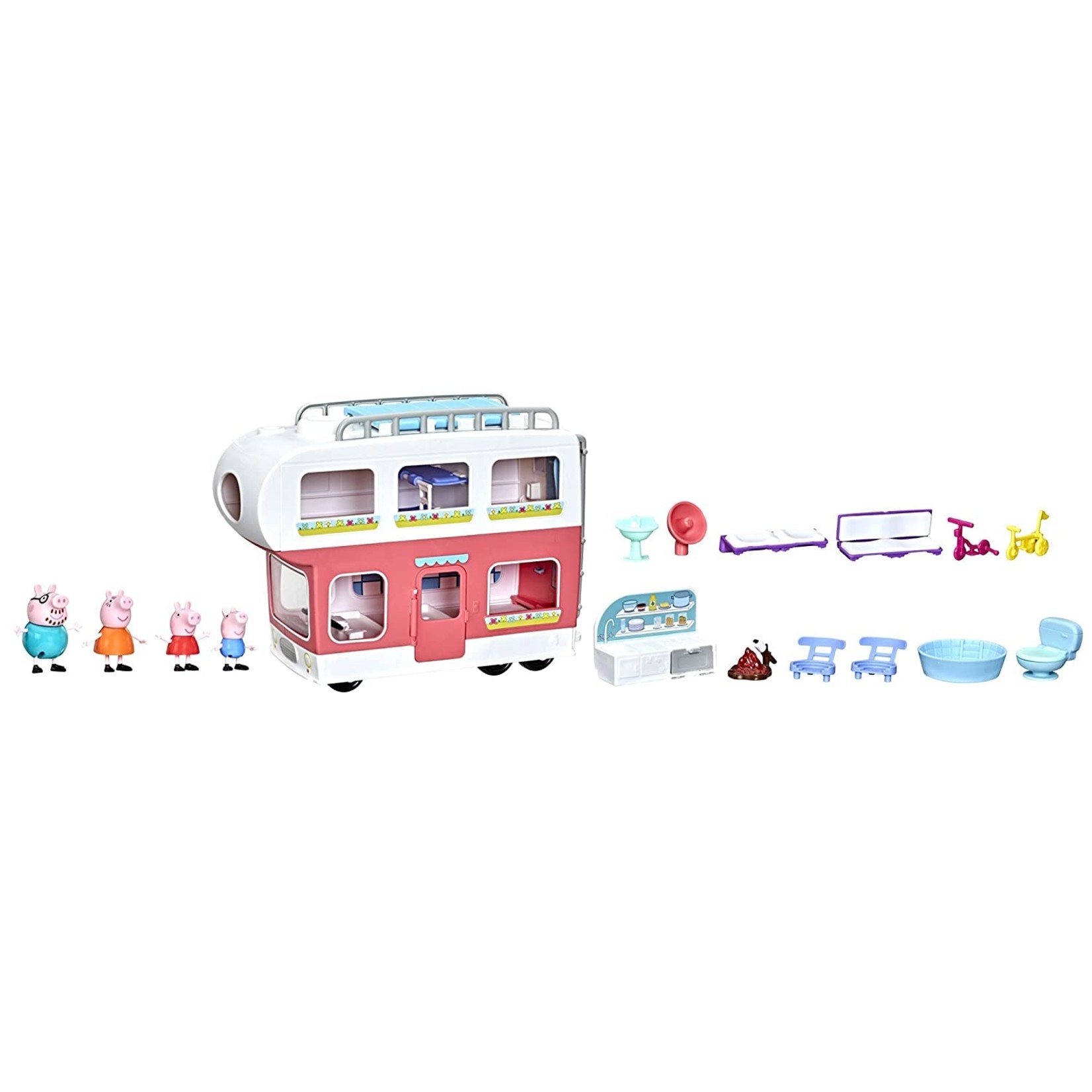 Hasbro Peppa Pig Roze Camper (Engelse taal)