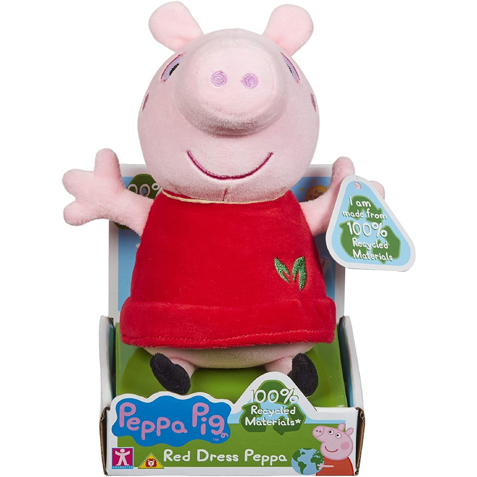 Peppa Pig Eco Knuffel Rode Jurk