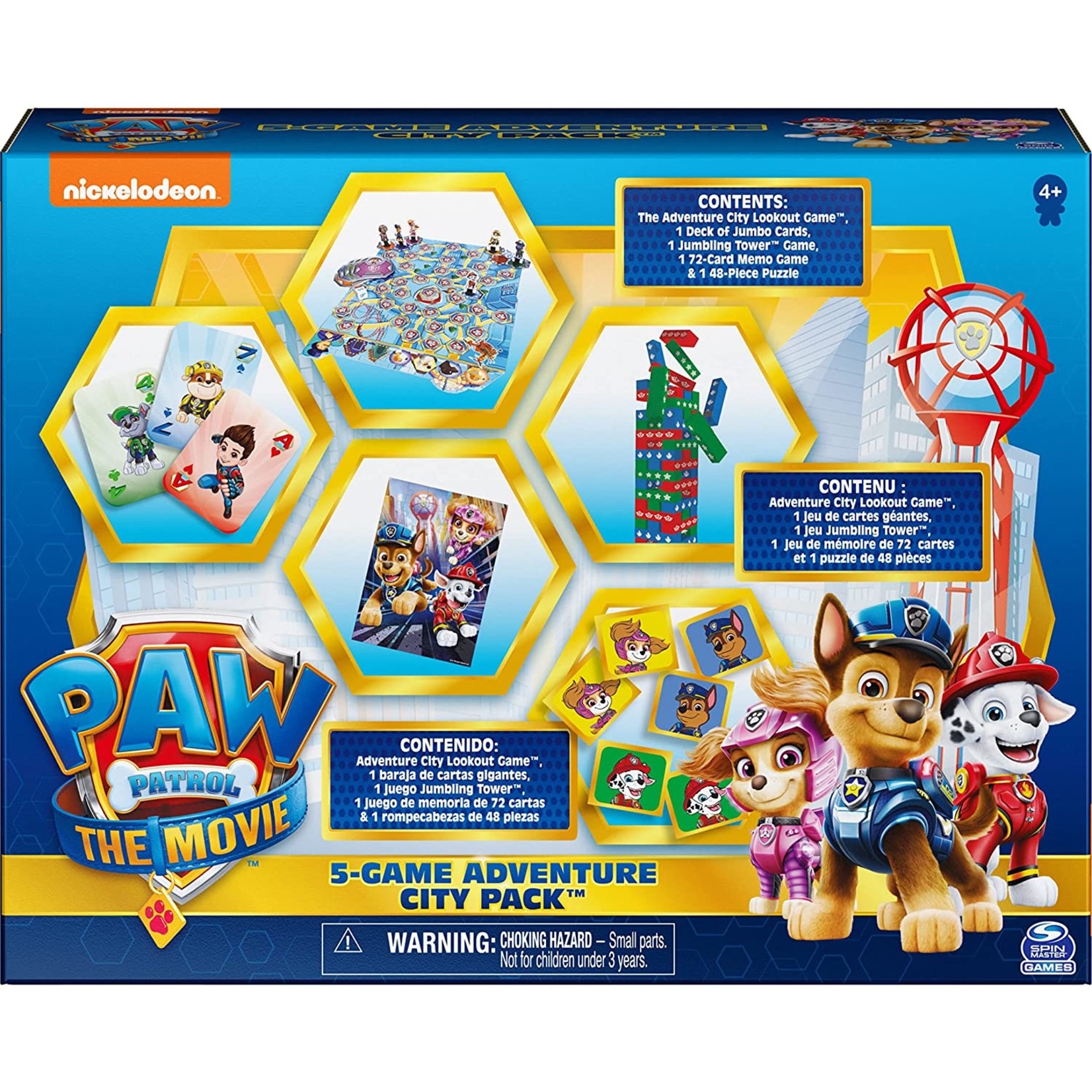 Spin Master Games Paw Patrol The Adventure City Lookout Movie Board Game