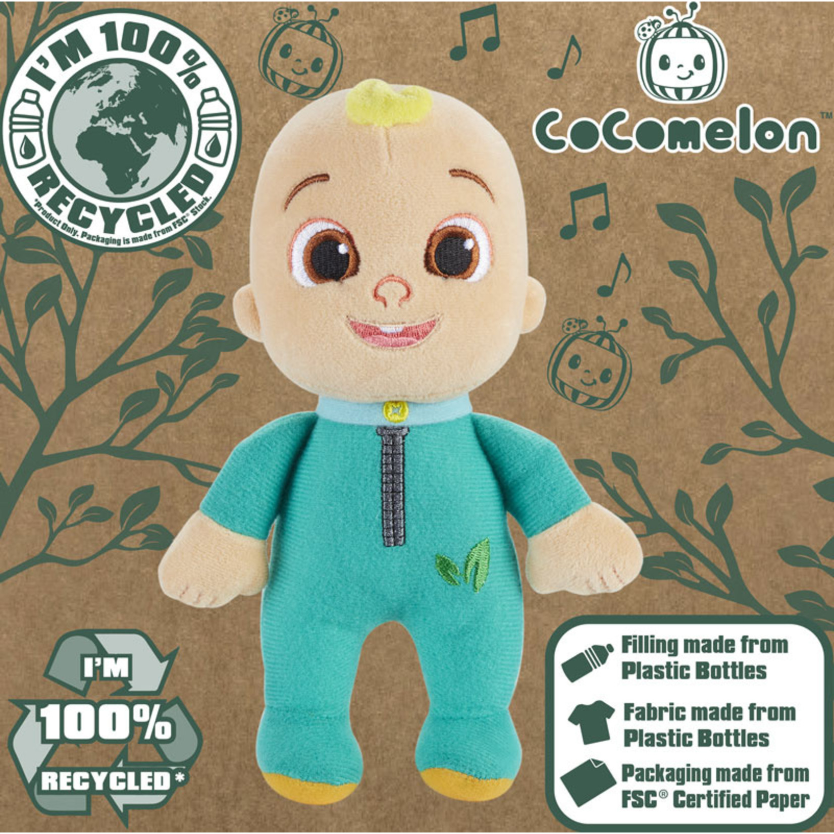Character Cocomelon Eco knuffel - Onesie