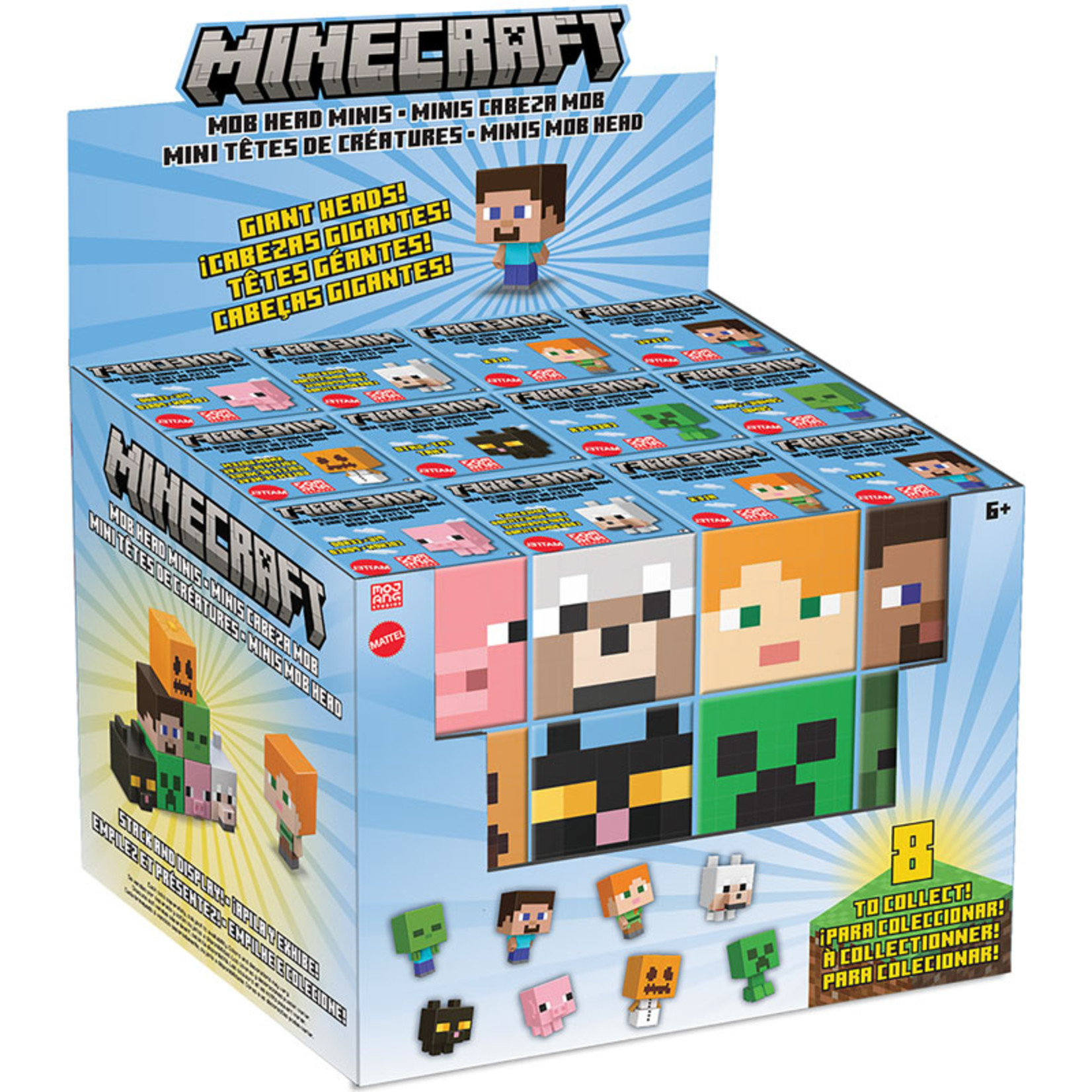 Mattel Minecraft Mob Head Mini Figuur