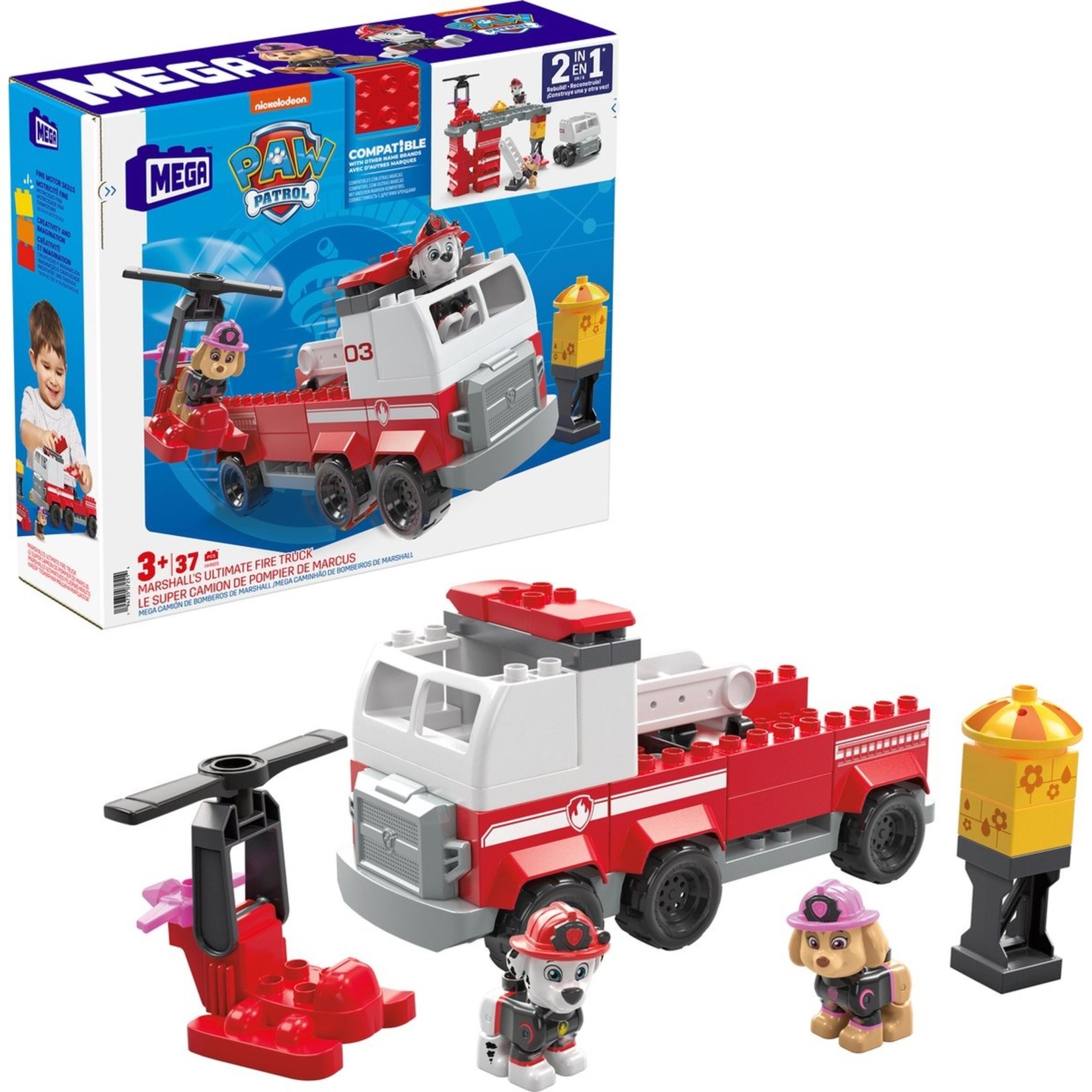 Mega Bloks Paw Patrol Mega bloks Marshalls Ultieme Brandweerwagen