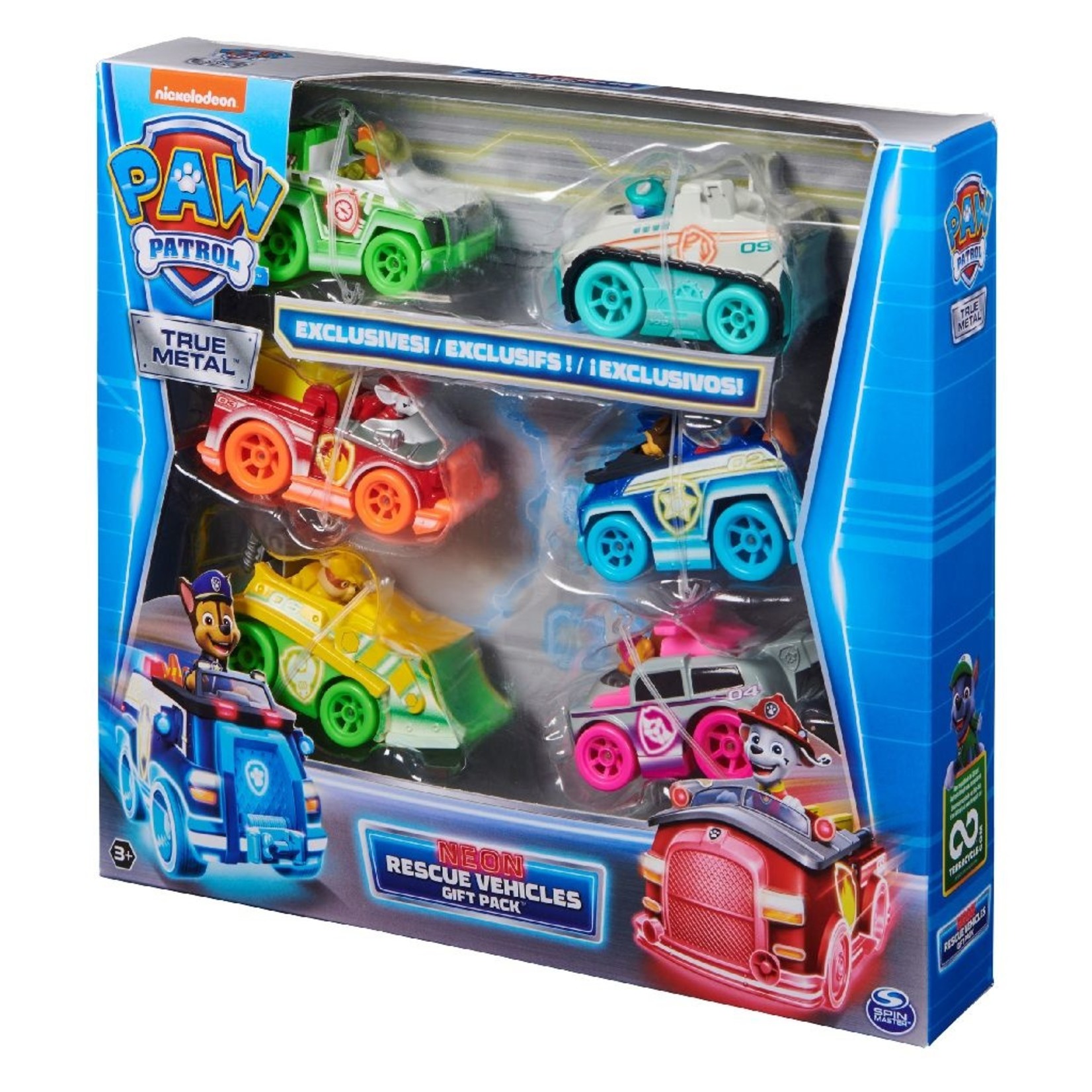 Spin Master Paw Patrol True Metal Neon 6 Pack