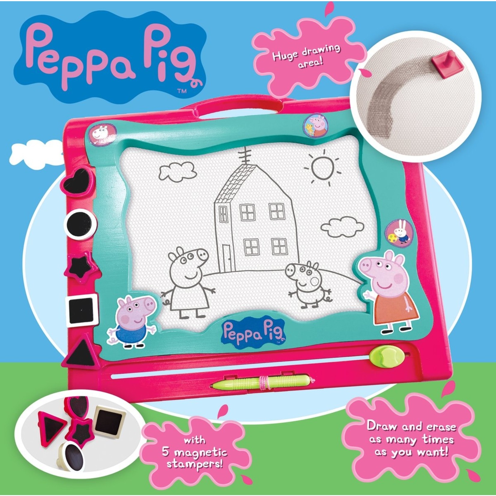 Character Peppa Pig Groot Magnetisch Tekenbord