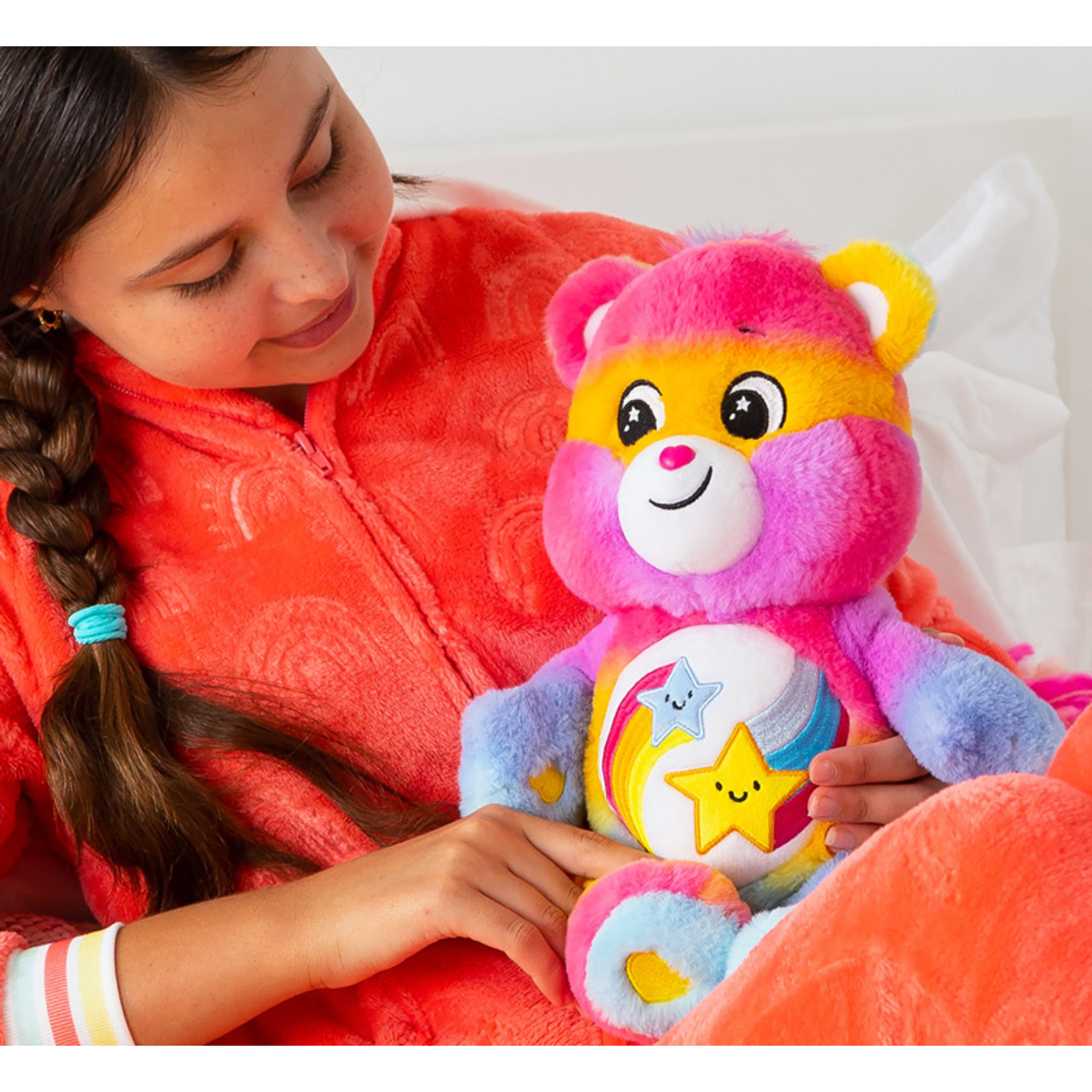 Troetelbeertjes 35 cm Durf te Zorgen Beertje - Dare to Care Bear