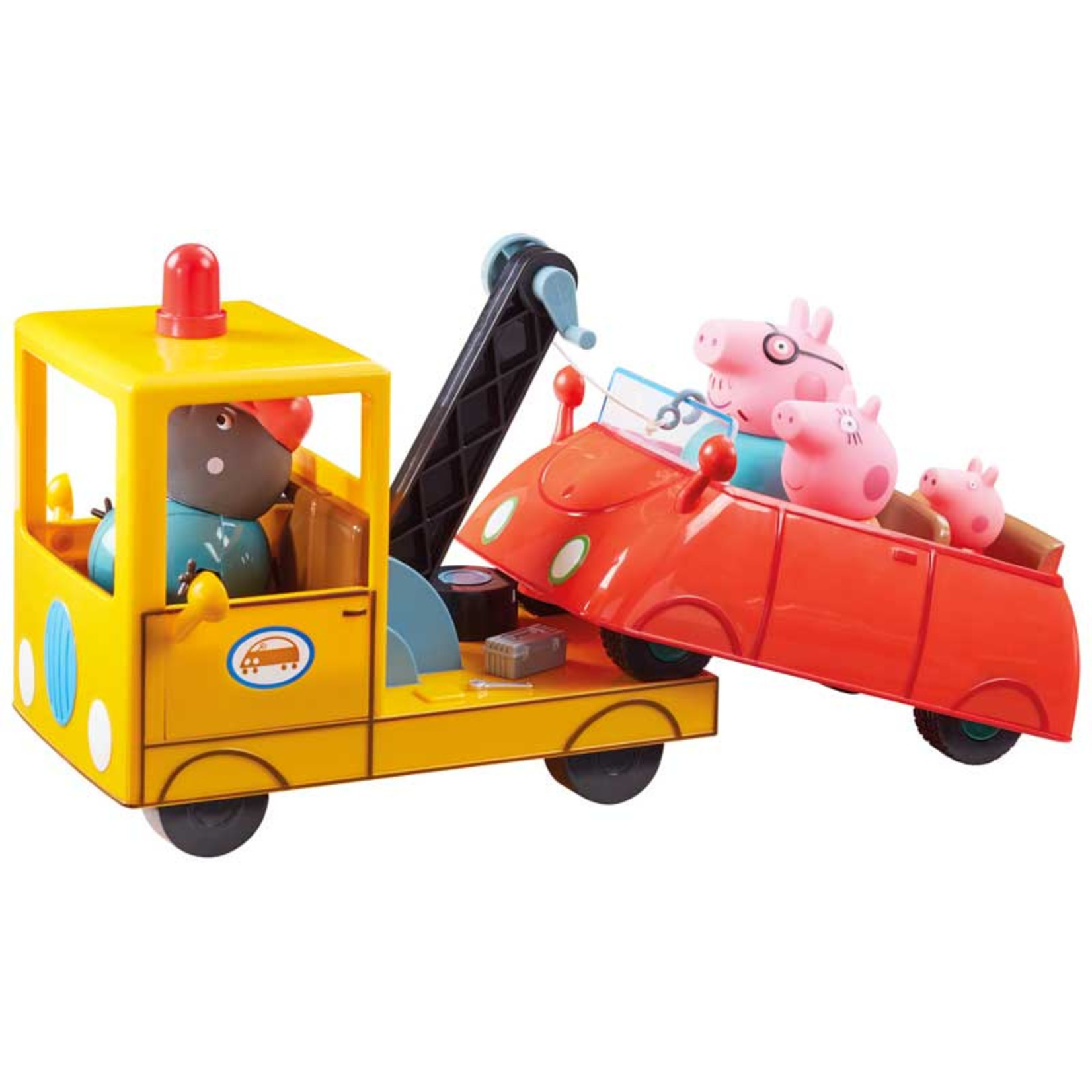 Peppa Peppa Pig en Opa Hond Sleepauto - Engels