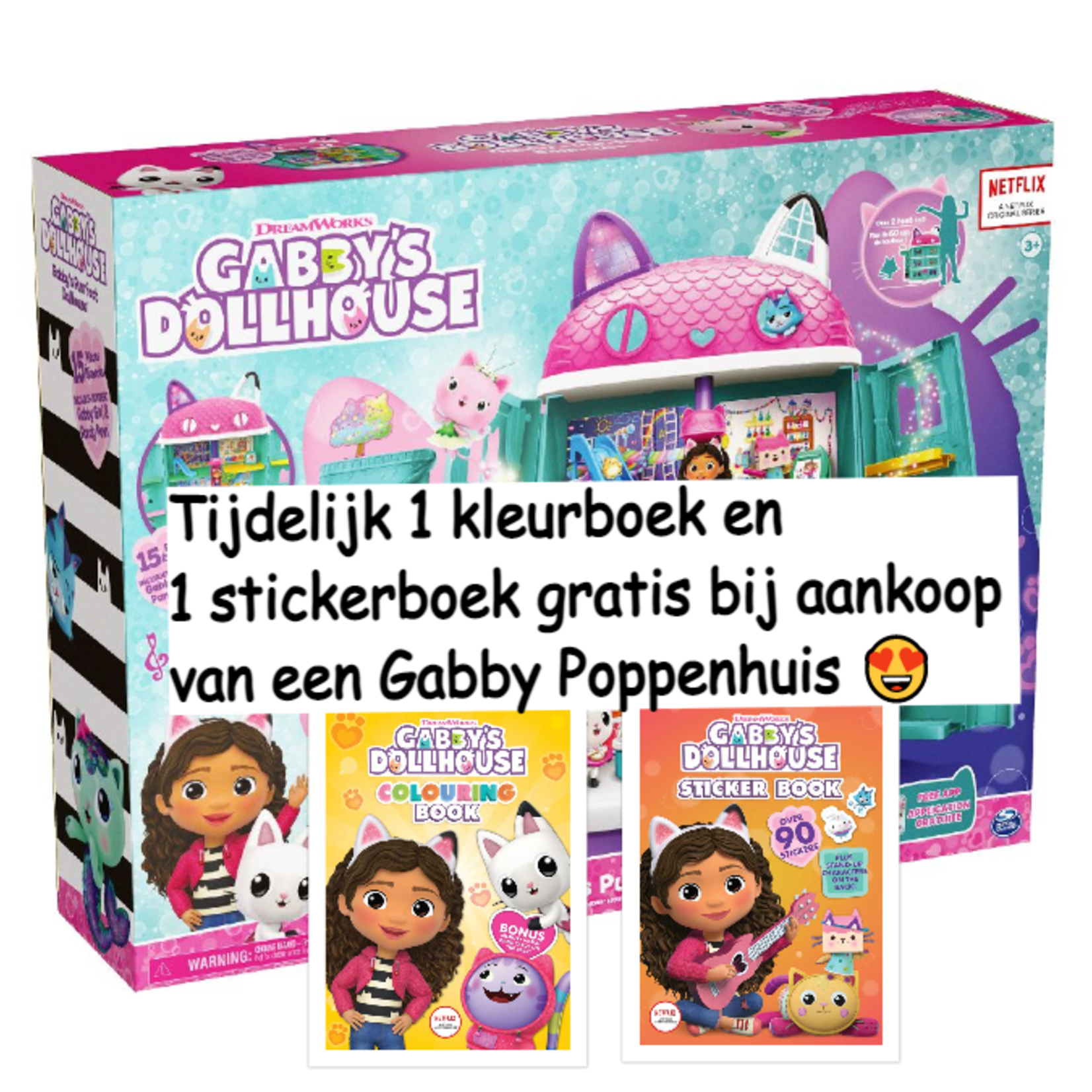 Spin Master Gabby's Poppenhuis -  Purrfect Dollhouse Speelhuis