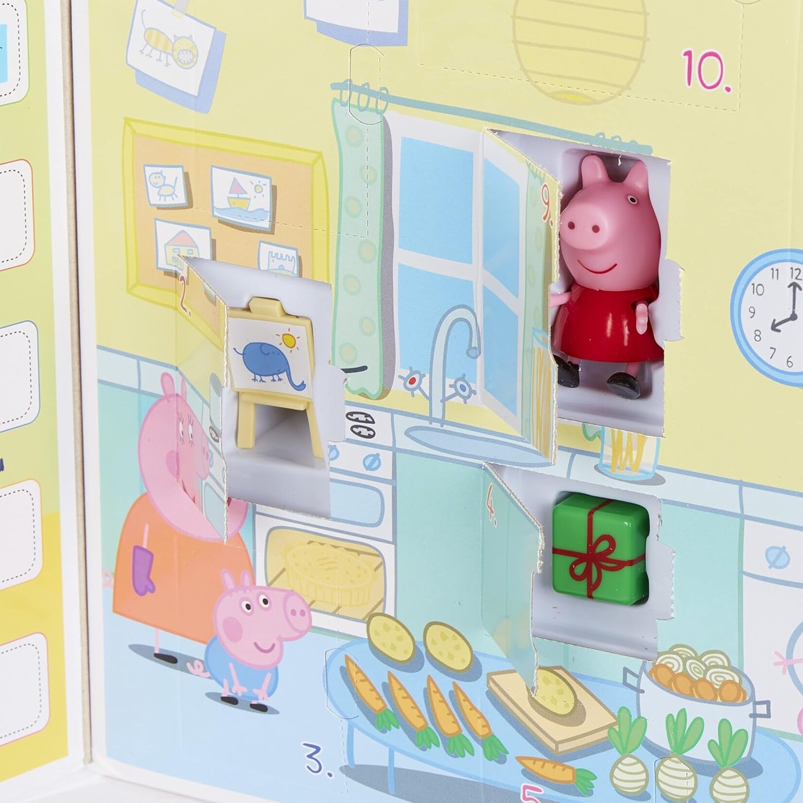 Peppa Big beloningskaart met figuren - Engels