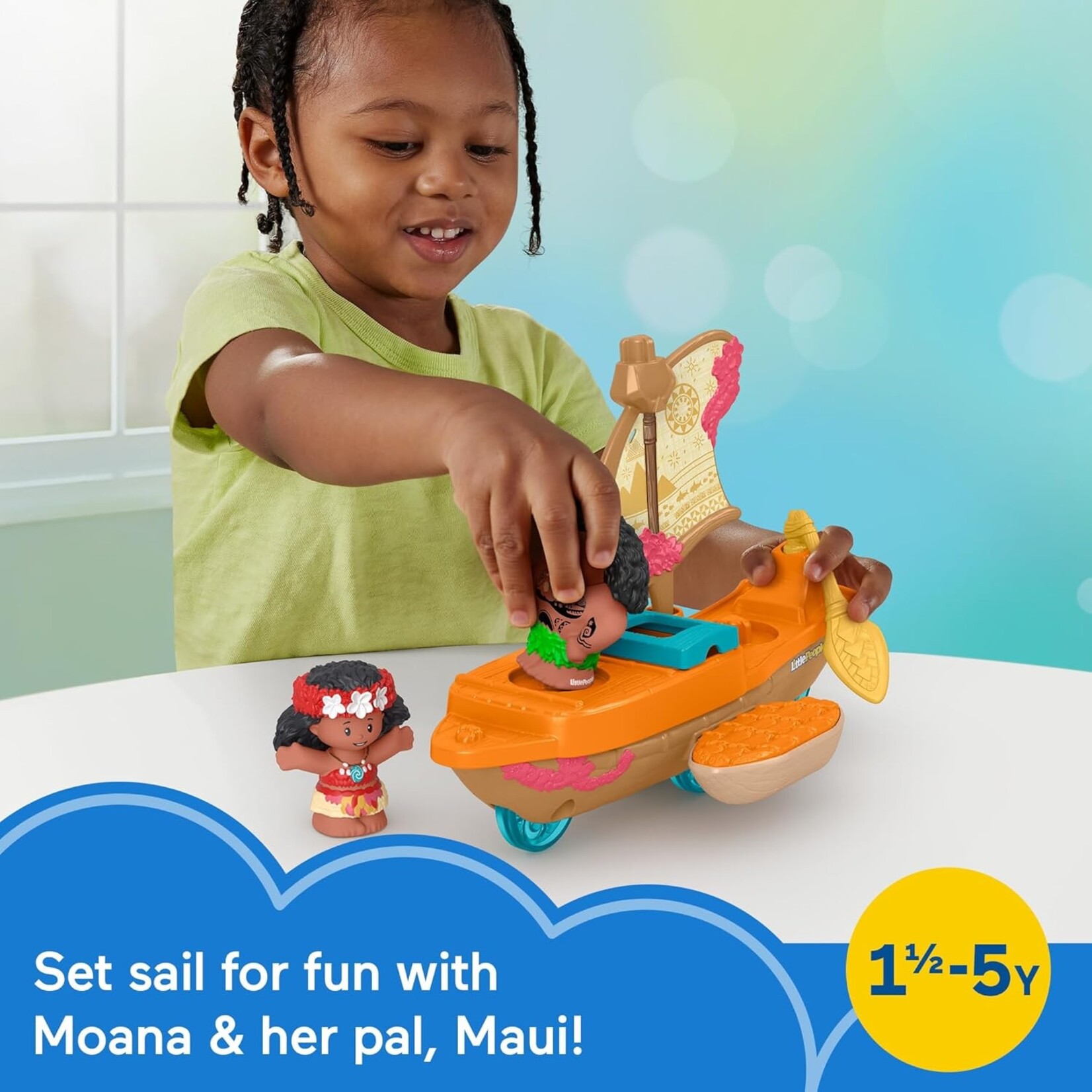 Little People - Moana & Maui Speelgoedboot